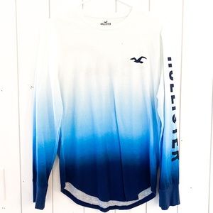 Hollister Men’s Size S Long Sleeve Ombré Tee
